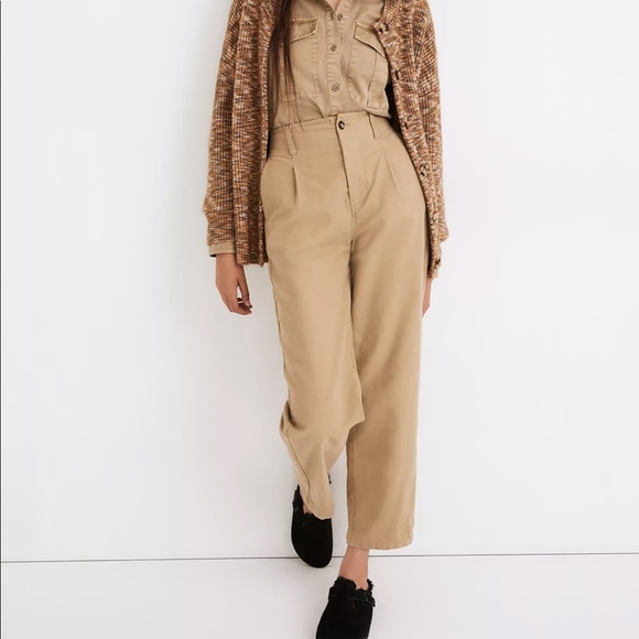 NWT MADEWELL Moleskin Pleated Balloon Pants 25 - Picture 6 of 6